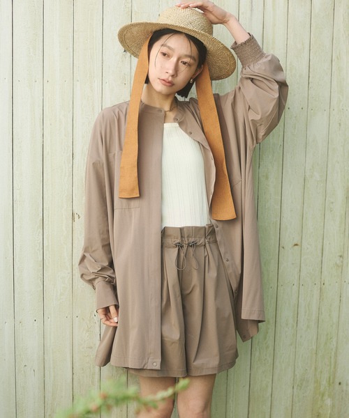 ブラウス シャツ 「接触冷感」2WAY カシュクールシャツ レディース