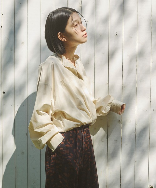 hunch ブラウス シャツ 「接触冷感」2WAY カシュクールシャツ