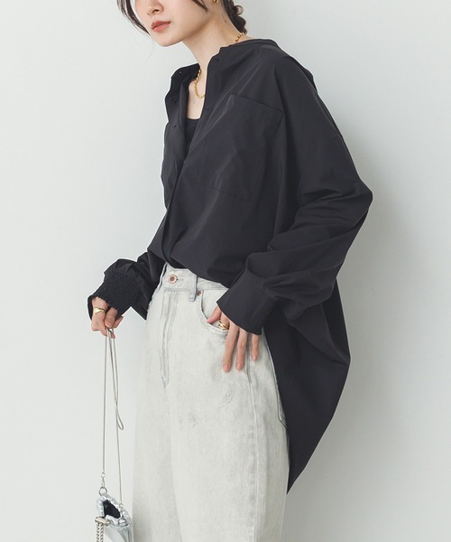 ブラウス シャツ 「接触冷感」2WAY カシュクールシャツ レディース hunch ブラウス シャツ 「接触冷感」2WAY カシュクールシャツ