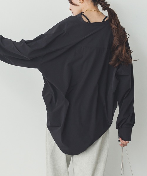 ブラウス シャツ 「接触冷感」2WAY カシュクールシャツ レディース hunch ブラウス シャツ 「接触冷感」2WAY カシュクールシャツ