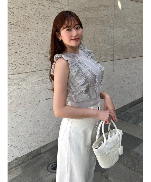 Her lip to tシャツ Airy Brush Knit Top レディース : ZOZOTOWN Yahoo