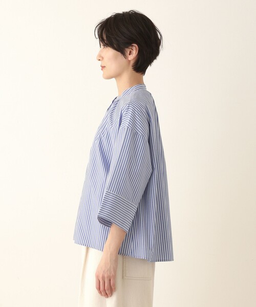 「Afternoon Tea」 7分袖ブラウス MEDIUM グレー レディース_画像3