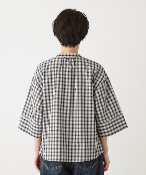 「Afternoon Tea」 7分袖ブラウス MEDIUM グレー レディース_画像7