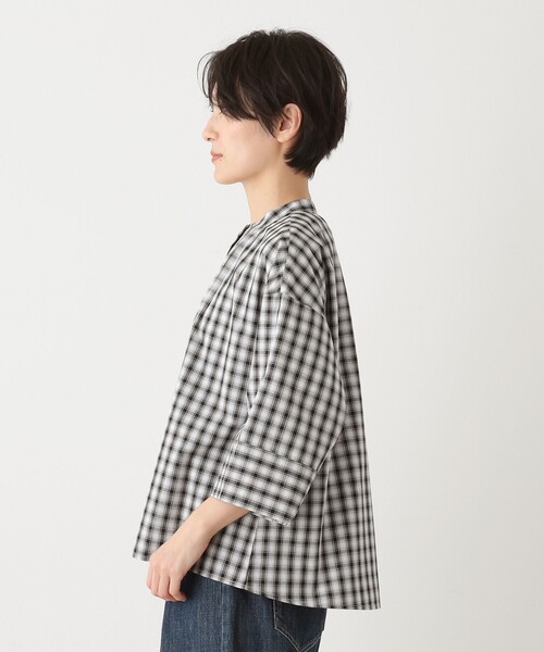 「Afternoon Tea」 7分袖ブラウス MEDIUM グレー レディース_画像8