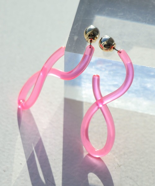 Cepica（セピカ） ピアス クリアカラー捻りピアス レディース