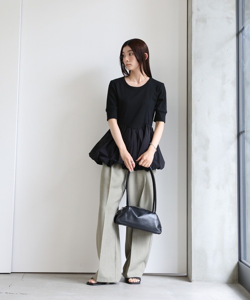 トップス moka select MOCA tシャツ ハーフスリーブバルーントップス