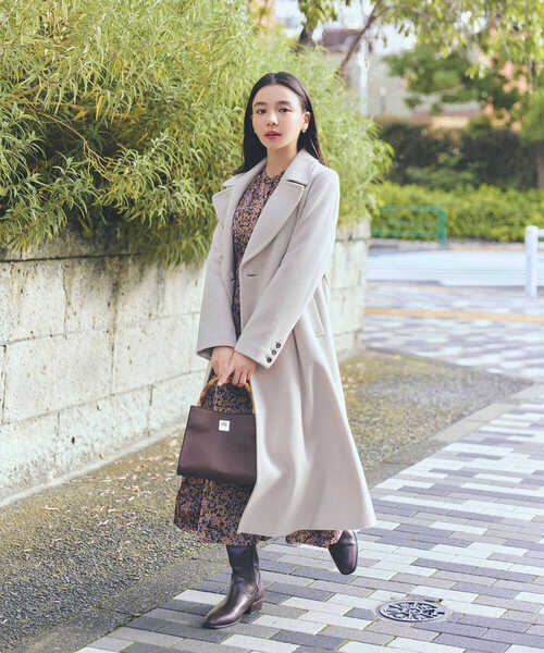「NATURAL BEAUTY BASIC」 チェスターコート SMALL ベージュ レディース_画像5