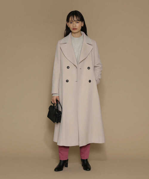 「NATURAL BEAUTY BASIC」 チェスターコート SMALL ベージュ レディース_画像7