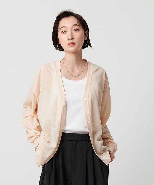 BEAUTY＆YOUTH UNITED ARROWS カーディガン 「WEB限定」シアー