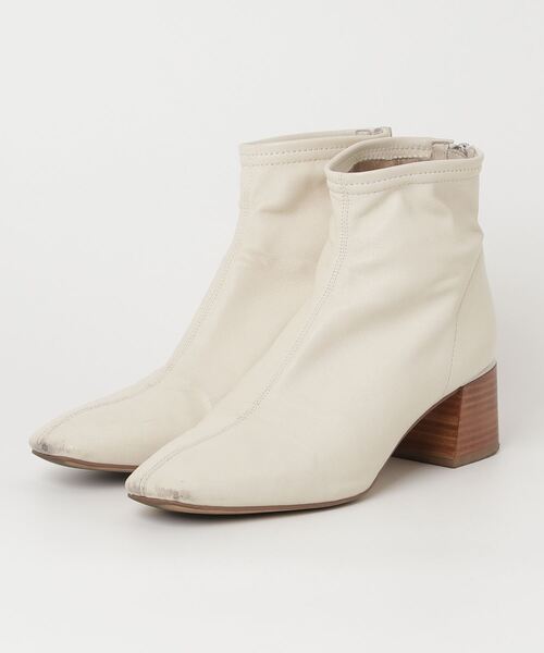 STACCATO（スタッカート） ショートブーツ 24.5cm ホワイト レディース