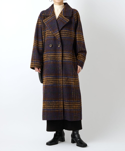 「COLONY 2139」 チェスターコート MEDIUM ネイビー レディース_画像2