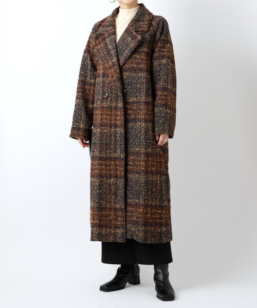 「COLONY 2139」 チェスターコート MEDIUM ネイビー レディース_画像4