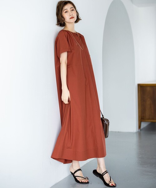 【美品】23区　大きめのサイズ　44 ジャケット　ワンピース 23区 ワンピース 「一部店舗限定/UVカット/洗える」タイプ