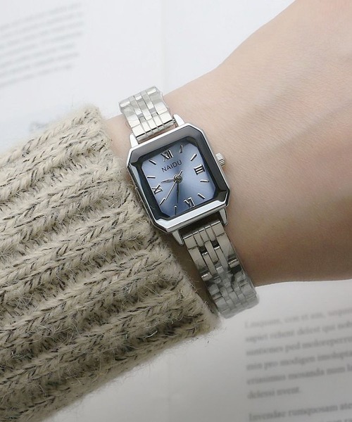 腕時計レディース 〈スクエア〉 Anytime Songs 腕時計 クラシカル スクエアウォッチ レディース