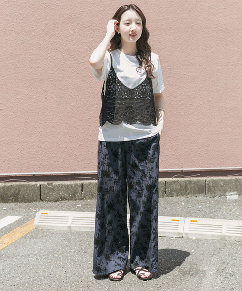 URBAN RESEARCH ITEMS / アーバンリサーチ アイテムズ ニットビスチェTシャツセット ITEMS URBANRESEARCH tシャツ ニットビスチェTシャツセット