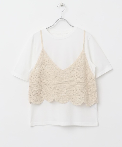 URBAN RESEARCH ITEMS / アーバンリサーチ アイテムズ ニットビスチェTシャツセット アイテムズ アーバンリサーチ ITEMS URBAN RESEARCH ニット