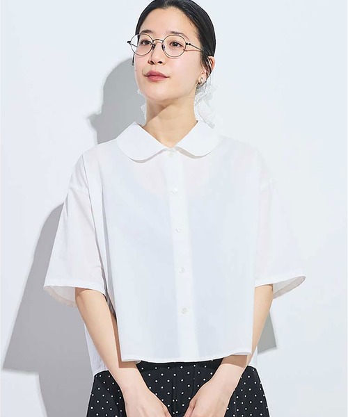 ブラウス シャツ round collar shirt レディース