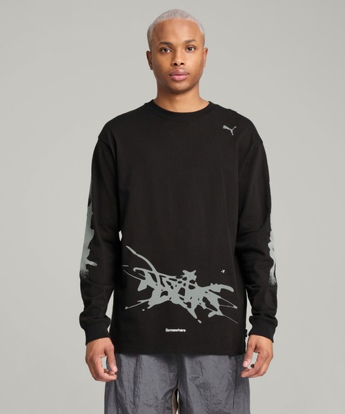 PUMA x NACHO 長袖 Tシャツ すぐ届く！ PUMA tシャツ プーマ メンズ x NACHO 長袖 Tシャツ : ZOZOTOWN