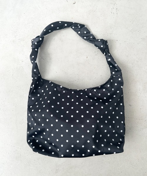Bamm ショルダーバッグ バッグ ドット柄サテンワンハンドルショルダー