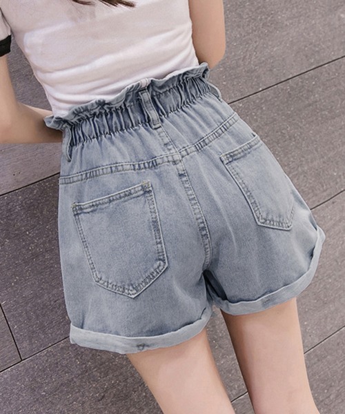 「Miniministore」 デニムショートパンツ S サックスブルー レディース