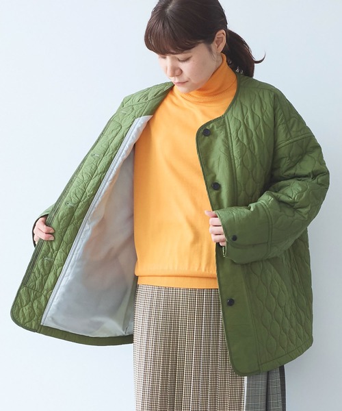 yuni ダウンコート ダウンジャケット ナイロン evodown quilting