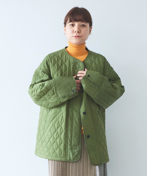 yuni ダウンコート ダウンジャケット ナイロン evodown quilting