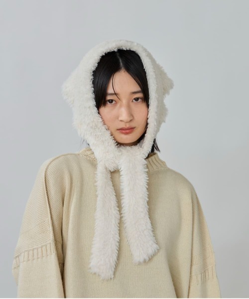 override（オーバーライド） 帽子 ハット KNIT FURRY SCARF