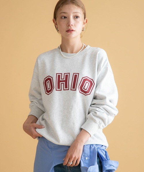 トレーナー スウェット GEM SPORTSWEAR　クルーネックロゴスウェット レディース