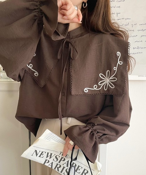 mily bilet ブラウス シャツ 「mily bilet」クラシカルさとモダンさを