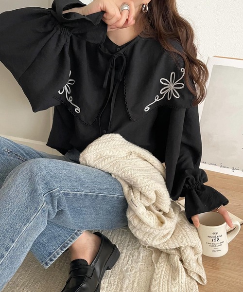 mily bilet ブラウス シャツ 「mily bilet」クラシカルさとモダンさを