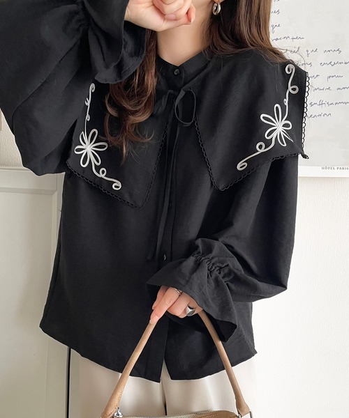 mily bilet ブラウス シャツ 「mily bilet」クラシカルさとモダンさを