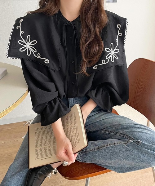 mily bilet ブラウス シャツ 「mily bilet」クラシカルさとモダンさを