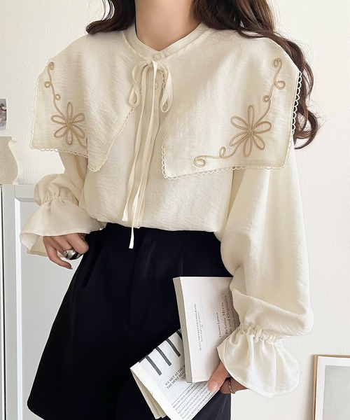 mily bilet ブラウス シャツ 「mily bilet」クラシカルさとモダンさを