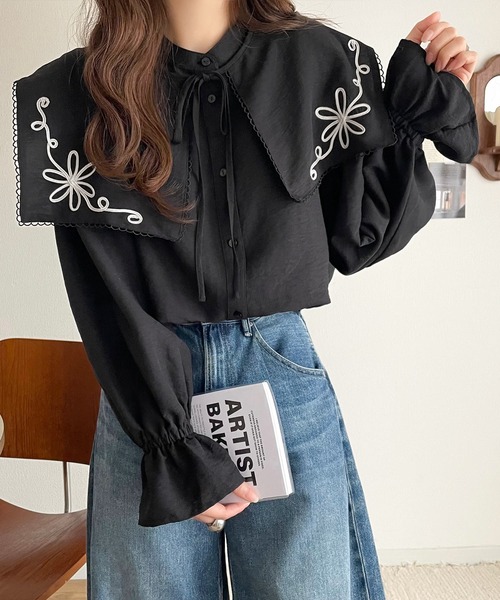 mily bilet ブラウス シャツ 「mily bilet」クラシカルさとモダンさを