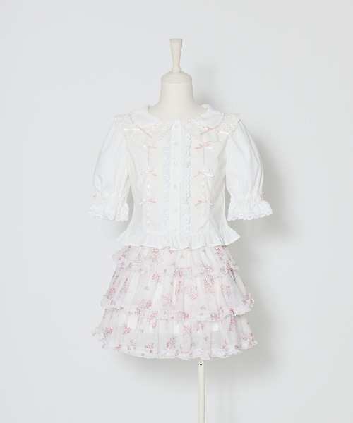 Fiorforte スカート Ribbon rose garden skirt : ZOZOTOWN Yahoo!店