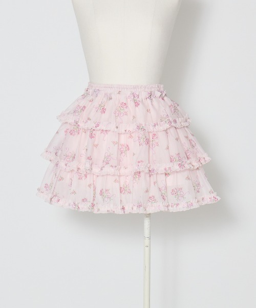 Fiorforte スカート Ribbon rose garden skirt : ZOZOTOWN Yahoo!店
