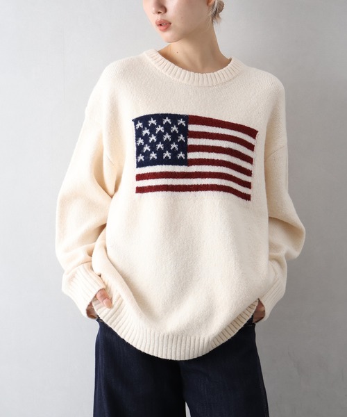 SpRay（スプレイ） ニット セーター USAジャガードニット レディース