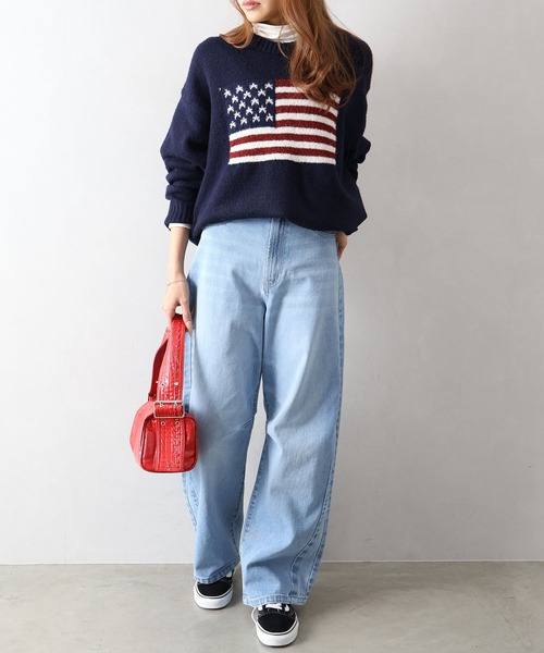 SpRay（スプレイ） ニット セーター USAジャガードニット レディース