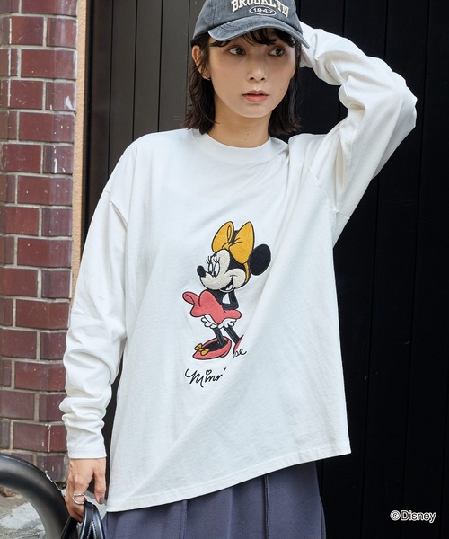 Disney（ディズニー） tシャツ 「Disney」別注 ミニーマウス オールド