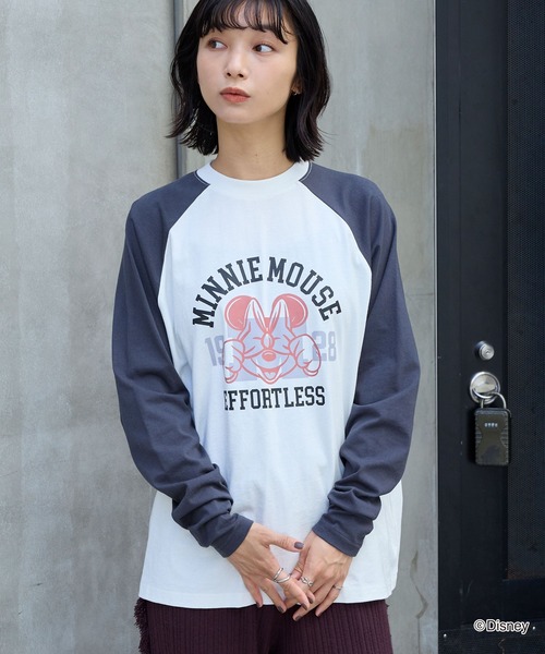 Disney（ディズニー） tシャツ 「Disney」別注 ミニーマウス オールド