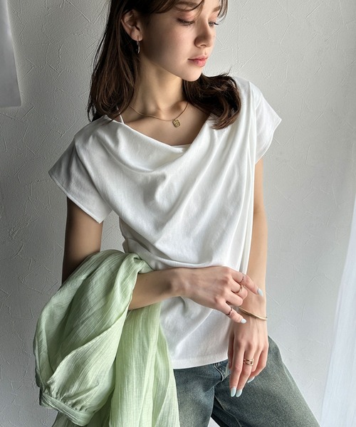 「classicalelf」 ノースリーブトップス SMALL オフホワイト レディース_画像2