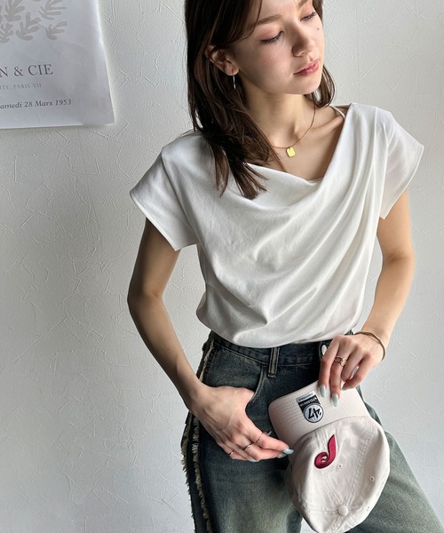 「classicalelf」 ノースリーブトップス SMALL オフホワイト レディース_画像4