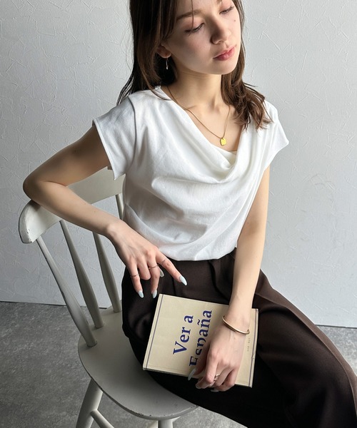 「classicalelf」 ノースリーブトップス SMALL オフホワイト レディース_画像7