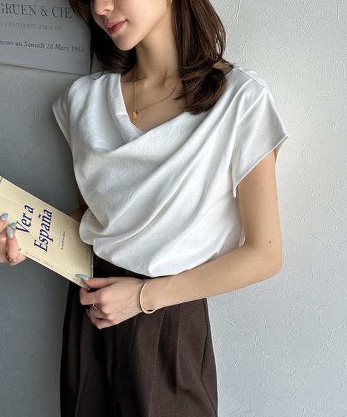 「classicalelf」 ノースリーブトップス SMALL オフホワイト レディース_画像8