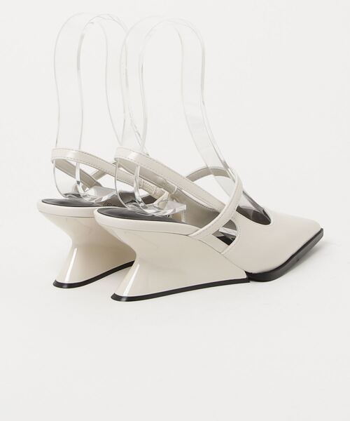 「SY UNITED ARROWS」 ヒールサンダル 22.5cm オフホワイト レディース_画像2