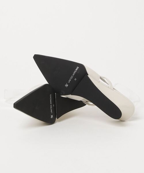 「SY UNITED ARROWS」 ヒールサンダル 22.5cm オフホワイト レディース_画像3