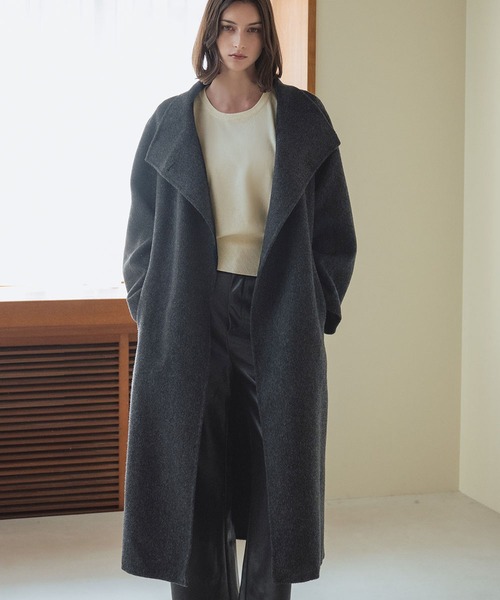 定価27,000円　新品♡　ウールワイドチェスターコート　コクーン　ロング 楽天市場】超目玉セール☆メルトンワイドカラーコクーンコート