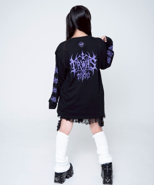 TRAVAS TOKYO ベアプリントデザインビックシルエットTシャツ TRAVAS TOKYO（トラバストーキョー） tシャツ 「TRAVAS TOKYO/トラバス