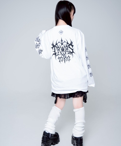 TRAVAS TOKYOトラヴァス✨パンダくまちゃんロンＴ白✨トラバストーキョー TRAVAS TOKYO (トラヴァス トーキョー)より、定番くまプリントのロング