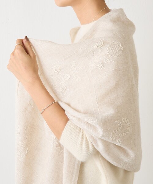 BEARDSLEY（ビアズリー） ストール マフラー 「CITRUS」刺繍タッセル